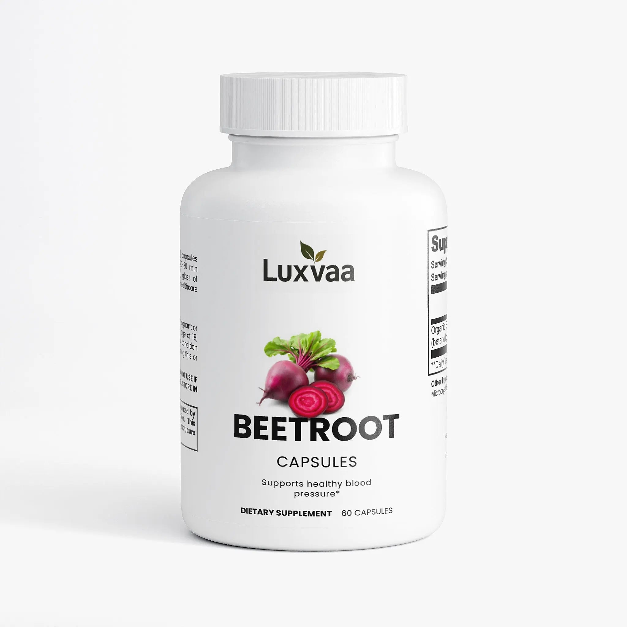 LUXVAA Organic Beetroot Capsules - LUXVAA