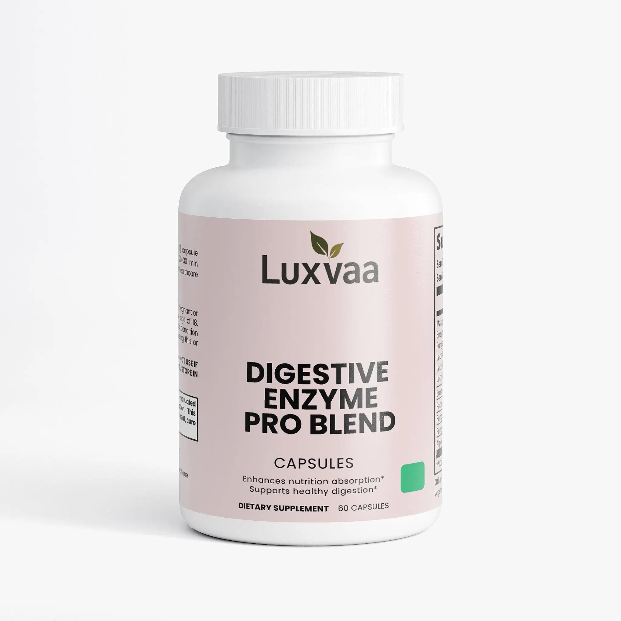 Digestive Enzyme Pro Blend – Daily Botanical Capsules - LUXVAA