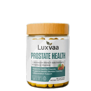 Luxvaa Prostate Health Supplement – Saw Palmetto, Zinc, Selenium & Magnesium – 90 Capsules - LUXVAA
