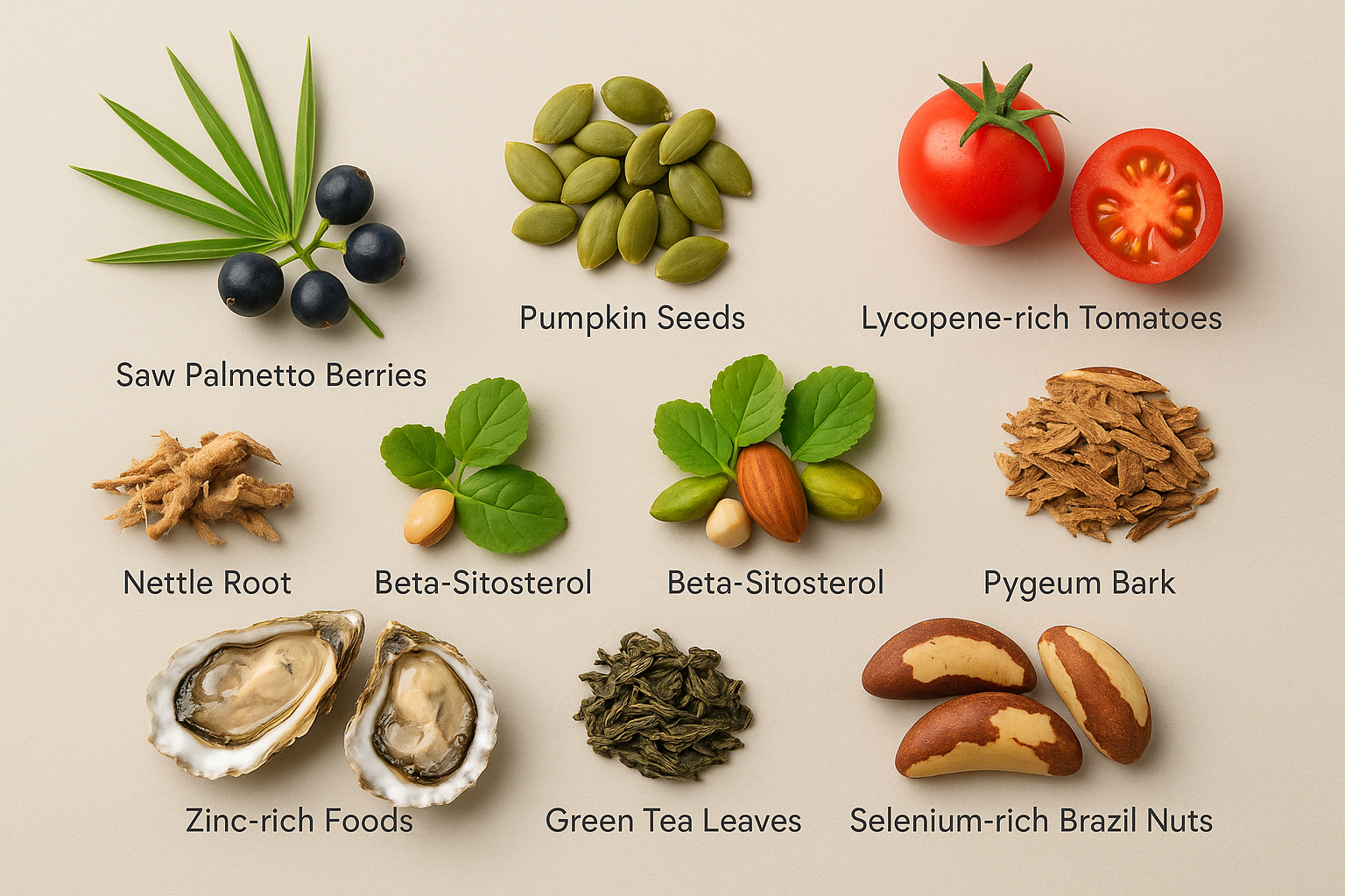 a image to show all ingredients of prostate health