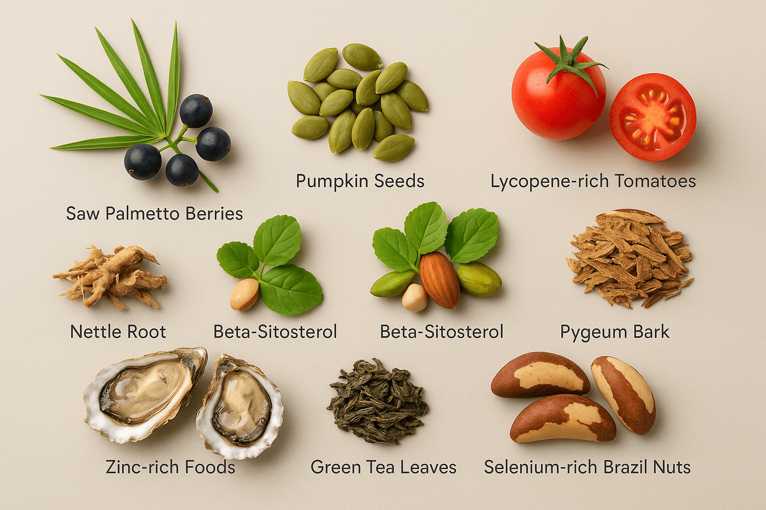 a image to show all ingredients of prostate health