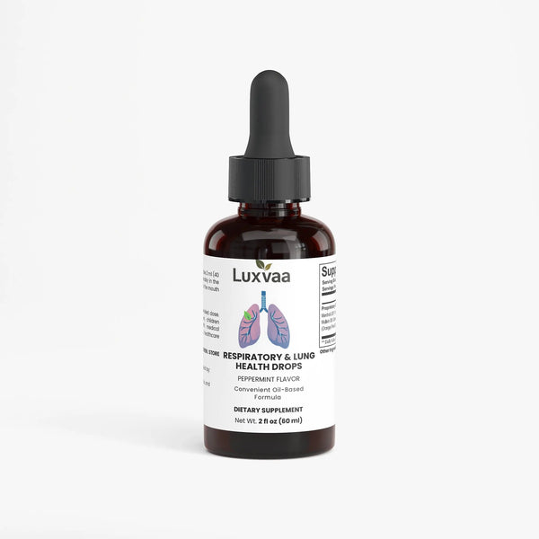 Respiratory & Lung Drops – Botanical Essential Oil Blend - LUXVAA