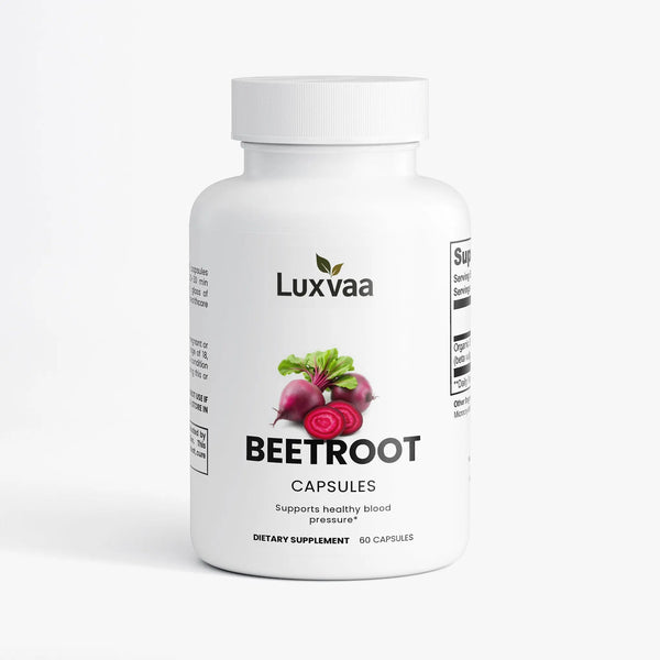 LUXVAA Organic Beetroot Capsules - LUXVAA