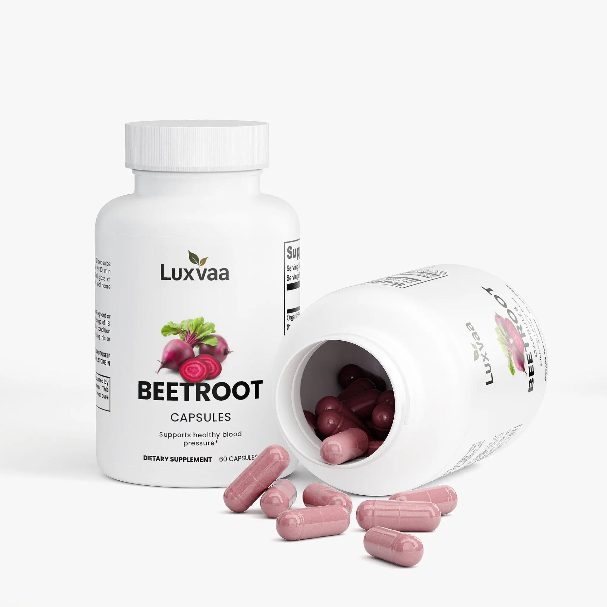 LUXVAA Organic Beetroot Capsules - LUXVAA