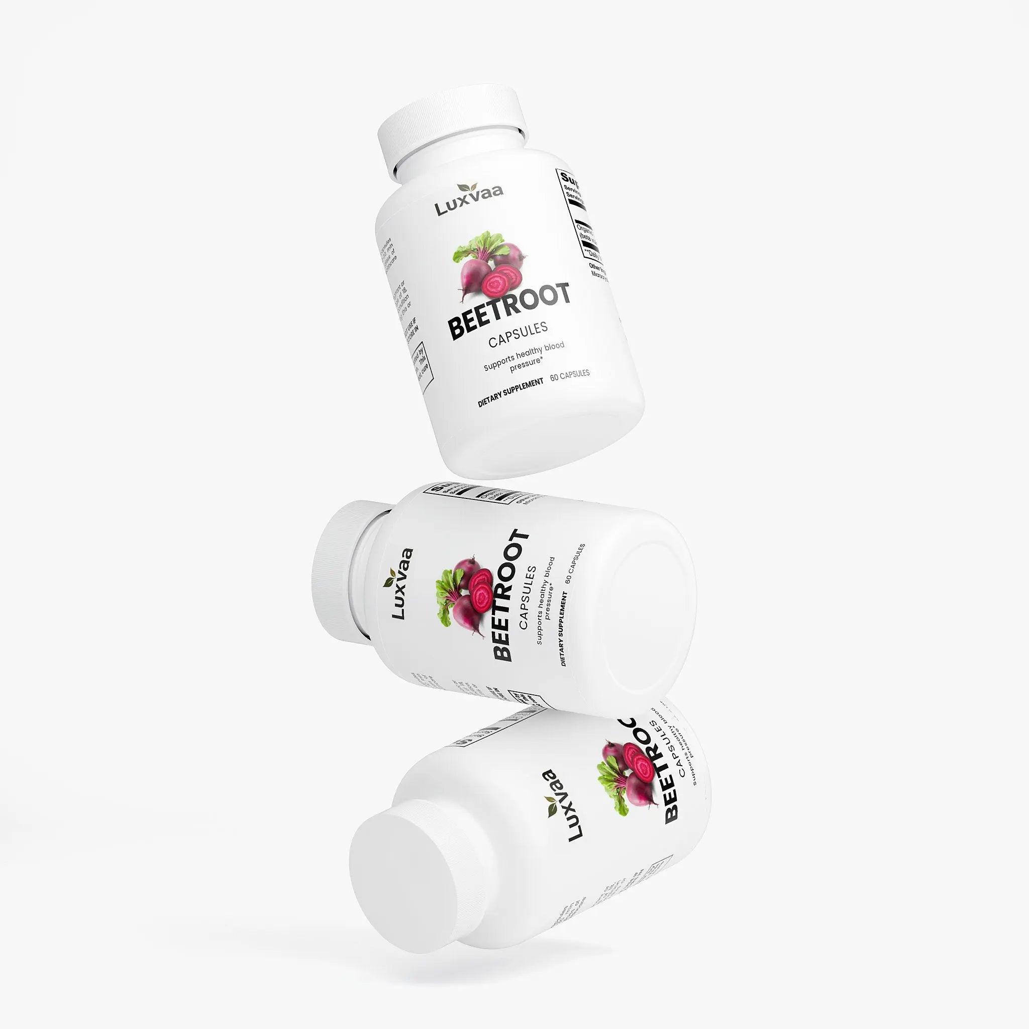 LUXVAA Organic Beetroot Capsules - LUXVAA