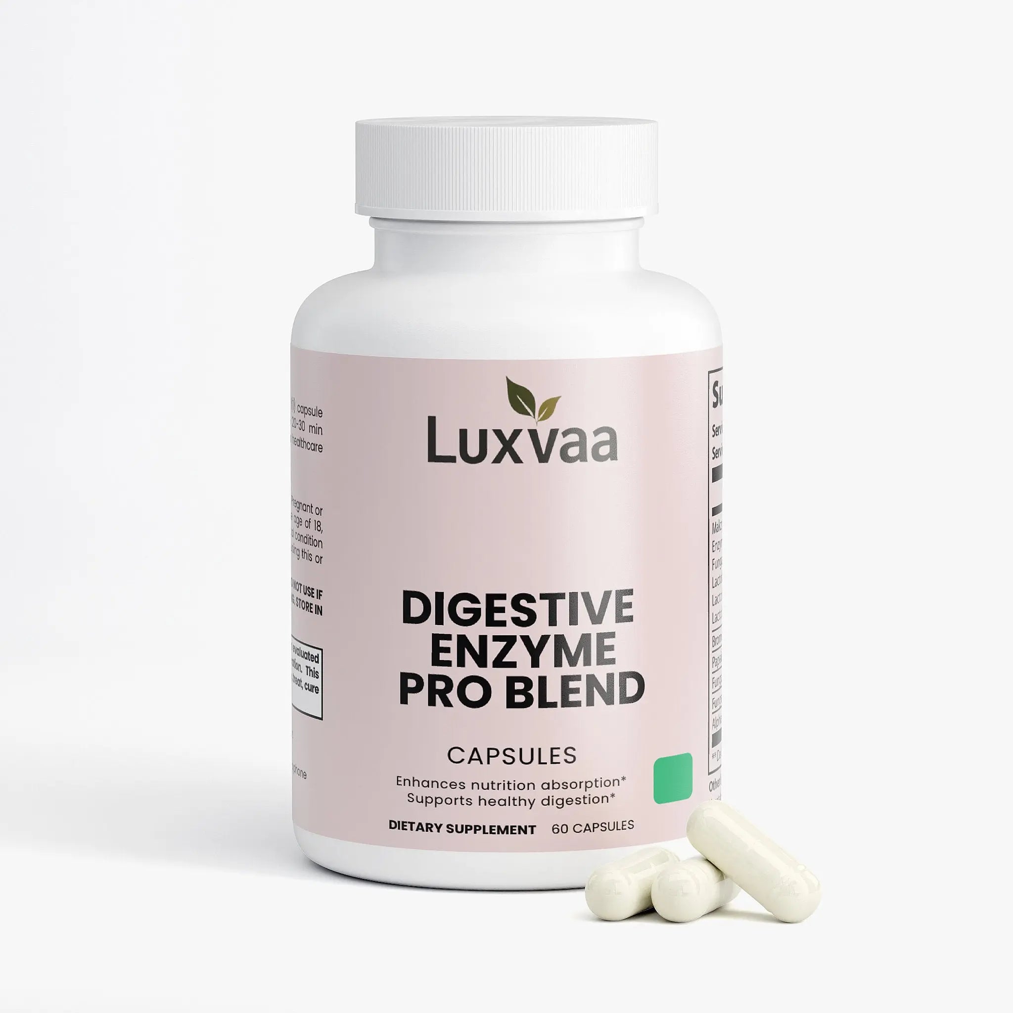 Digestive Enzyme Pro Blend – Daily Botanical Capsules - LUXVAA