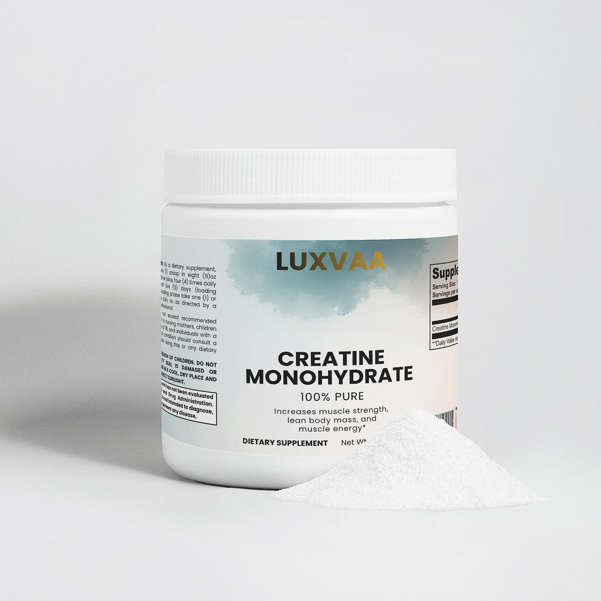 LUXVAA Creatine Monohydrate — 100% Pure - LUXVAA