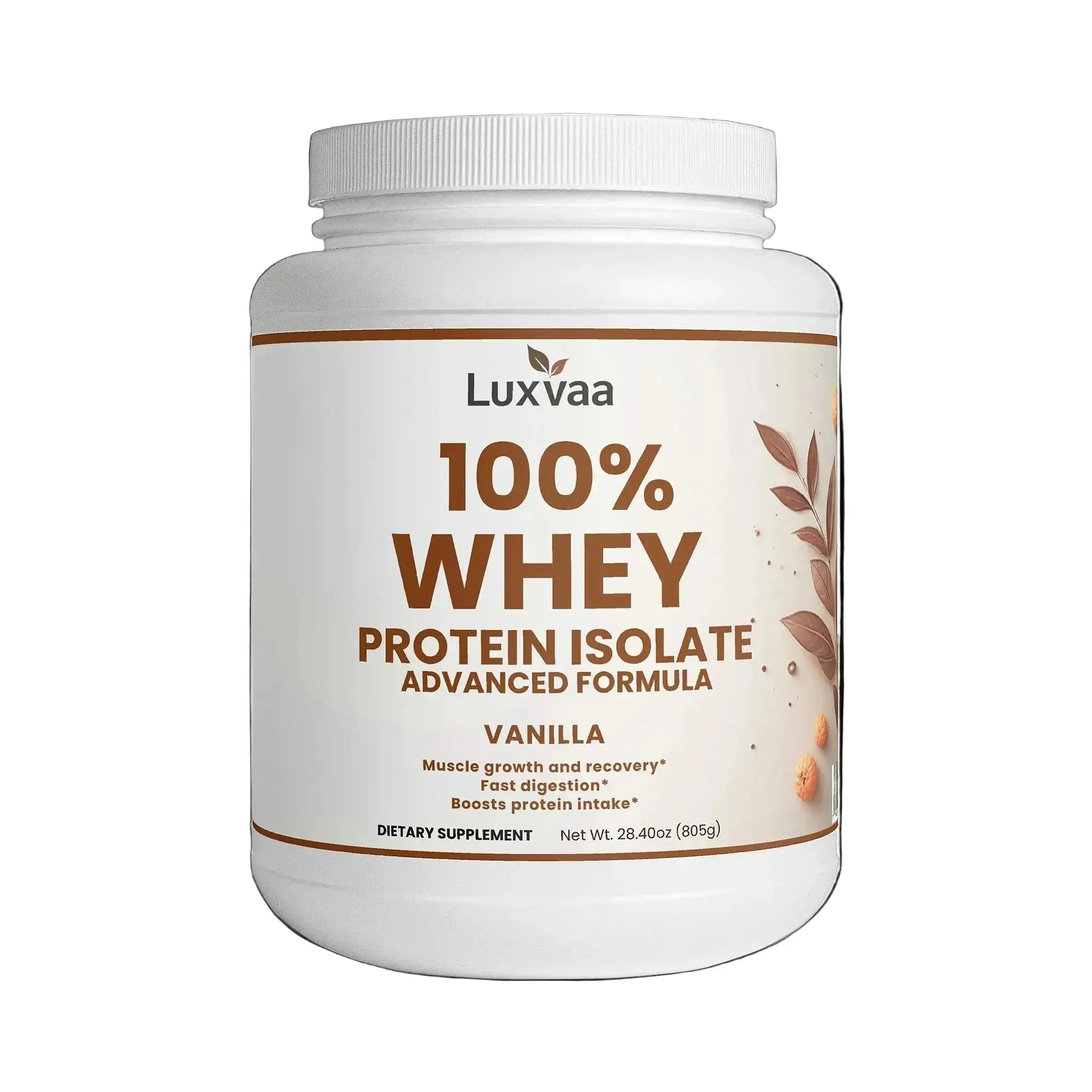 Advanced 100% Whey Protein Isolate – Vanilla Flavor LUXVAA
