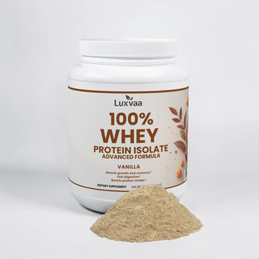 Advanced 100% Whey Protein Isolate – Vanilla Flavor LUXVAA