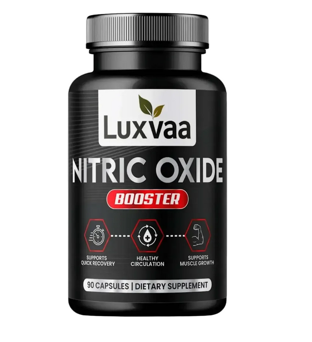 Luxvaa Nitric Oxide Booster – 90 Capsules | L-Arginine, Beet Root & L-Citrulline - LUXVAA