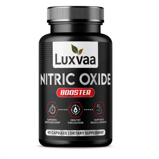 Luxvaa Nitric Oxide Booster – 90 Capsules | L-Arginine, Beet Root & L-Citrulline - LUXVAA