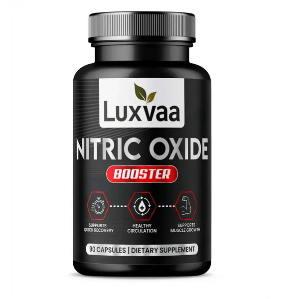 Luxvaa Nitric Oxide Booster – 90 Capsules | L-Arginine, Beet Root & L-Citrulline - LUXVAA