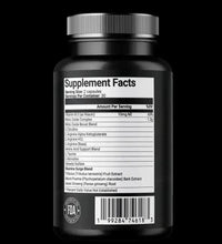 Nutritional information for Luxvaa Nitric Oxide Booster supplement, detailing ingredients designed to support health and workout performance.