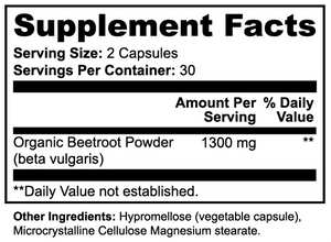 LUXVAA Organic Beetroot Capsules - LUXVAA