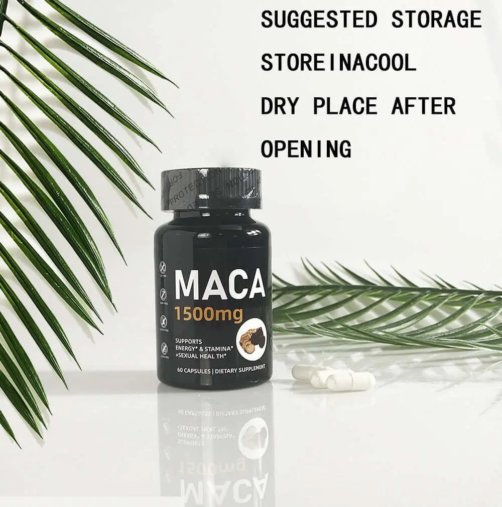 LUXVAA Maca Root Capsules – 1500mg - LUXVAA