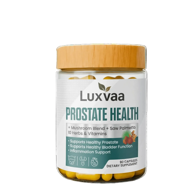 Luxvaa Prostate Health Supplement – Saw Palmetto, Zinc, Selenium & Magnesium – 90 Capsules - LUXVAA