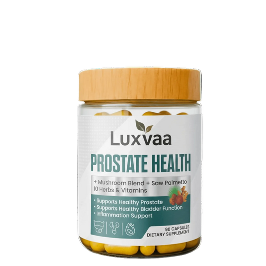 Luxvaa Prostate Health Supplement – Saw Palmetto, Zinc, Selenium & Magnesium – 90 Capsules - LUXVAA