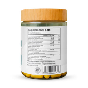 Supplement facts of Luxvaa Prostate Health Supplements, detailing the ingredients and nutritional information. These prostate health supplements are designed to enhance men's health, promote wellness, and provide support for healthy prostate function and inflammation.