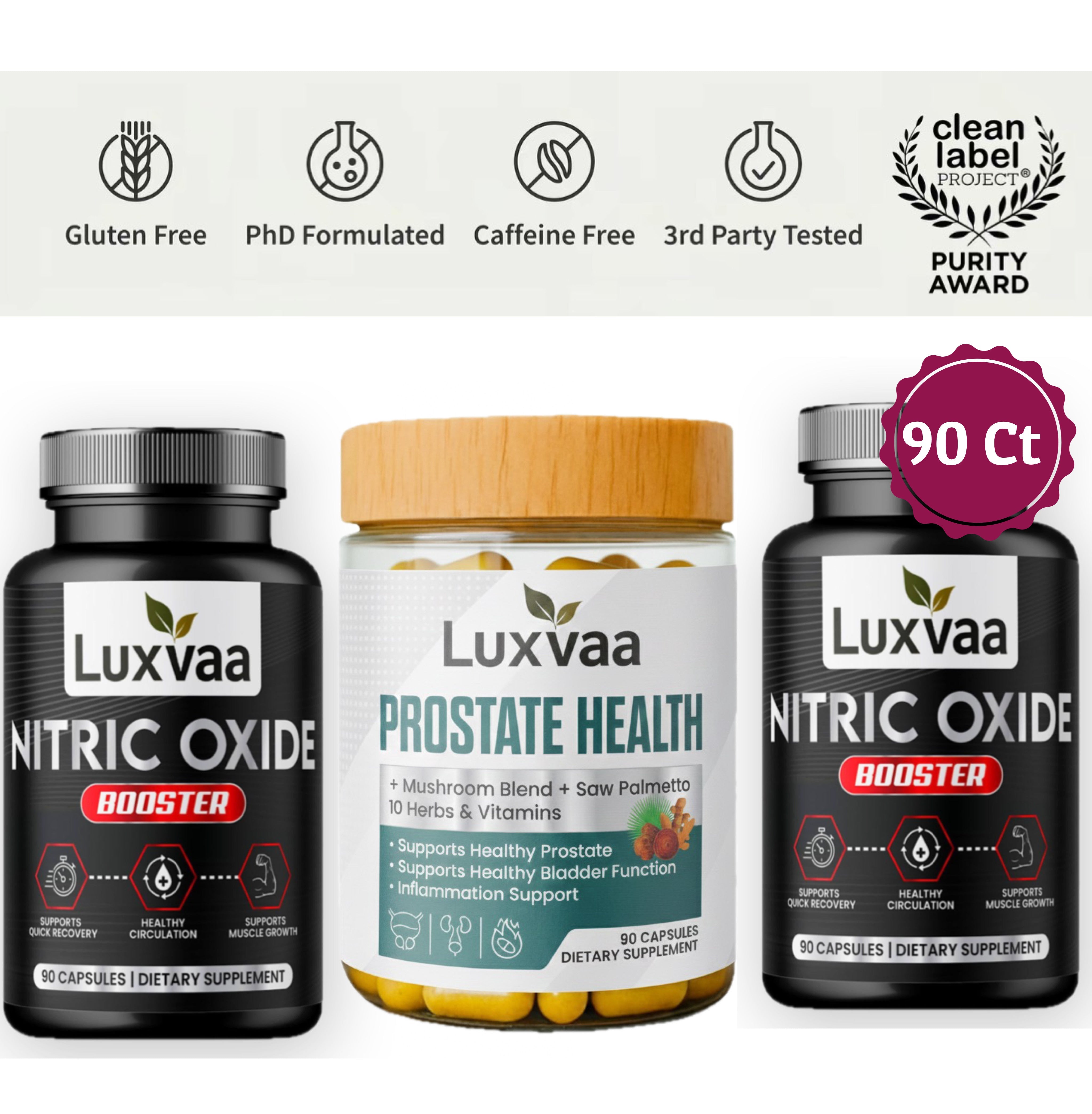 LUXVAA Men’s Wellness Support Bundle
