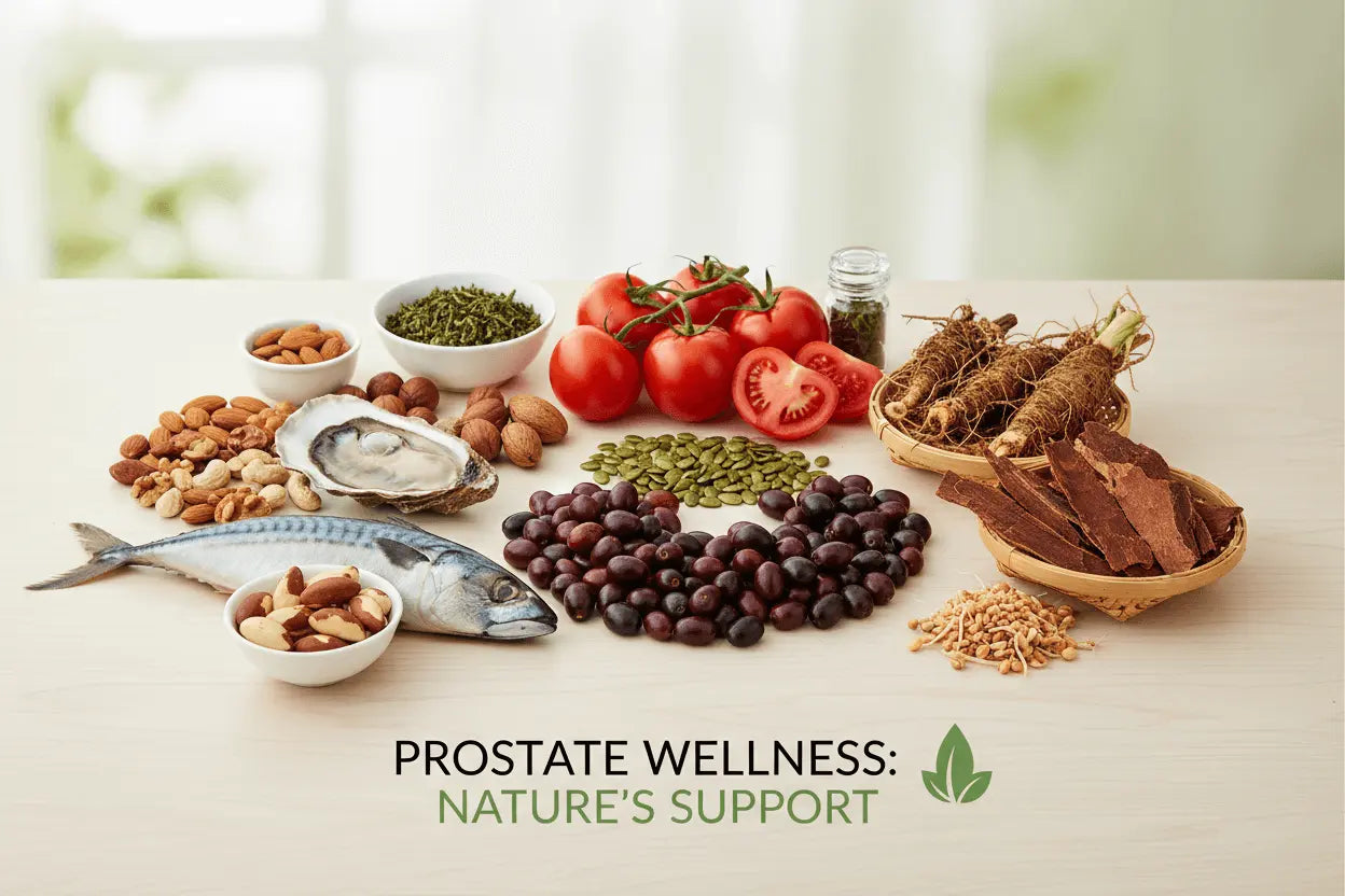 generate a image with all ingredient prostate health