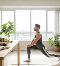 Men’s Daily Wellness: Building a Strong Routine for Long-Term Vitality create this image without bottle of supplements