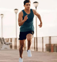An athlete running outdoors representing the benefits of LUXVAA Nitric Oxide Booster 90 Ct for enhanced exercise performance and improved blood circulation, making it a great health supplement.